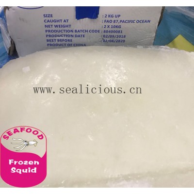 frozen giant squid fillet calamari