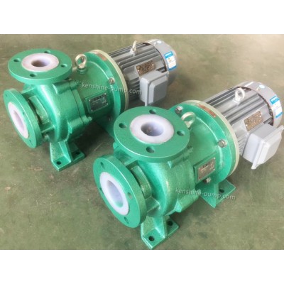 CQB-F Steel lined with fluorine plastic PVDF magnetic centrifugal pump