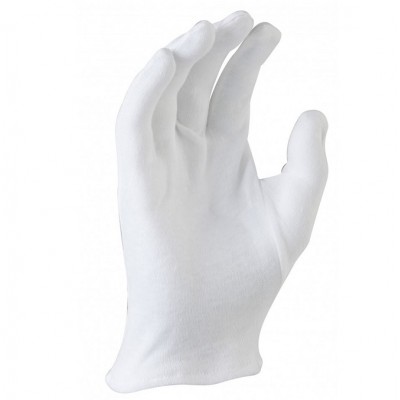 100% Cotton Interlock Working Glove, White Cotton Glove