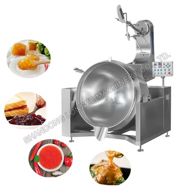 Gas Heating Automatic Cooking Mixer Machiner For Meat Sauce