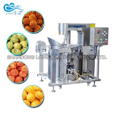 Gas Caramel Ball Shape Popcorn Machine