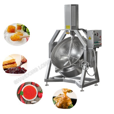 Semi-automatic Industrial Chocolate Paste Cooking Mixer Machine