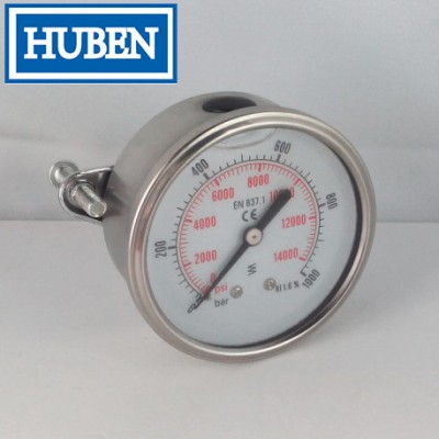 U-Clamp Panel Mt Pressure Gauge 2", 15 PSI/Bar