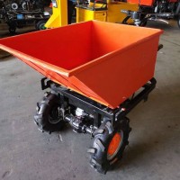 Material Handling Handle Hydraulic Platform Trolley With Heavy Load Four Wheel Electric Truck In Con