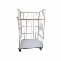 950*800*1700 Wire Mesh Roll Trolley Cage / Heavy Duty Material Handling Trolleys