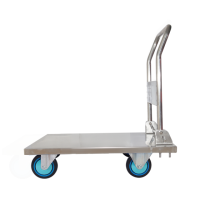 Uni-silent 304 Stainless Steel Hotel Kitchen Dining Room Food Service 250kgs 550lbs Platform Trolley