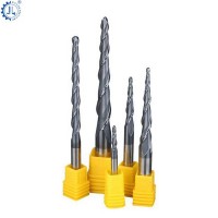 Cnc Cutter Finishing Tapered Ball-nose Carving Tools Hrc55 Tungsten Solid Carbide Taper Ball Nose Bi