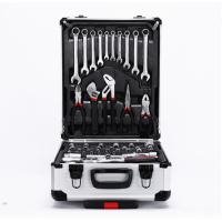 187 Piece Hardware Tool Set With Aluminum Pull Rod Box Portable Carry-on Multi-function Toolbox Set