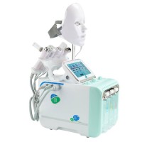 Genuine 7 In 1 Face Lift Devices Rf Microcurrent Skin Hydra Machine Aqua Peel Gold Beauty Salon Equi